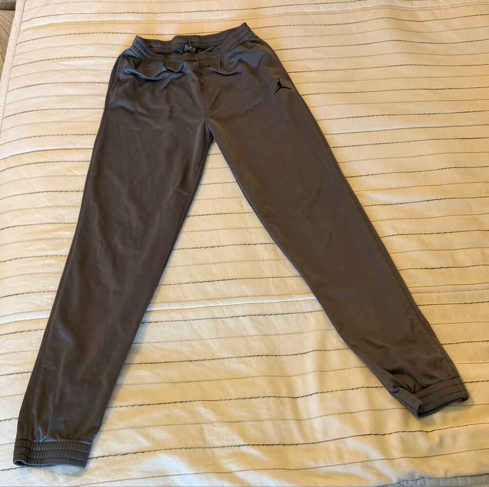 Jordan Kids Boys Gray Track Sweatpants Lounge Bottoms- XL 13/15